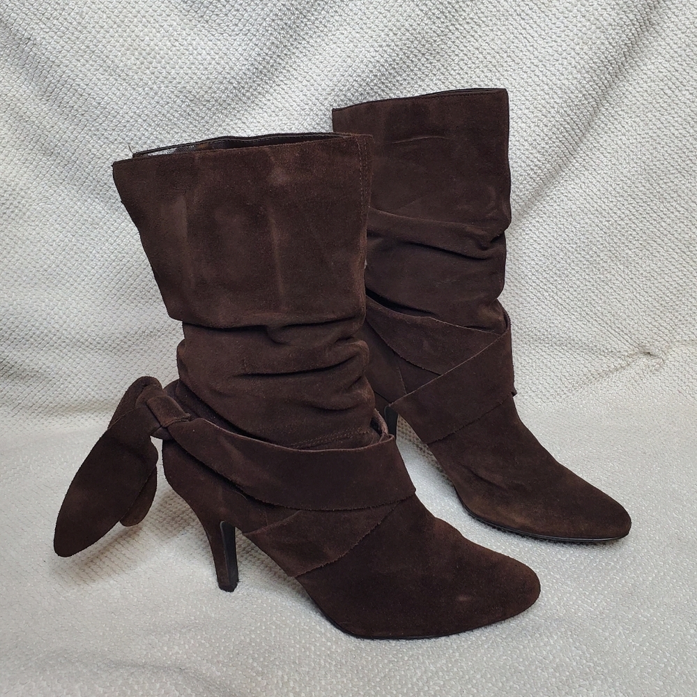 Diba brown heeled boot 7
